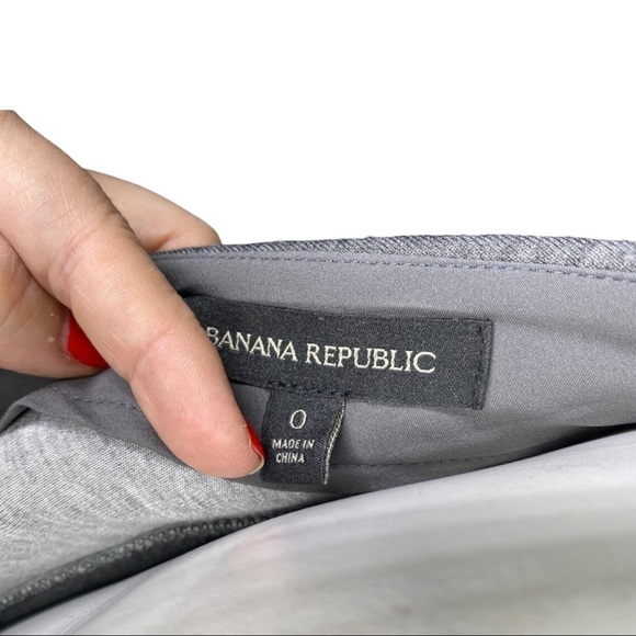Banana Republic Grey Dress Scuba Skater Size 0 - Picture 6 of 9